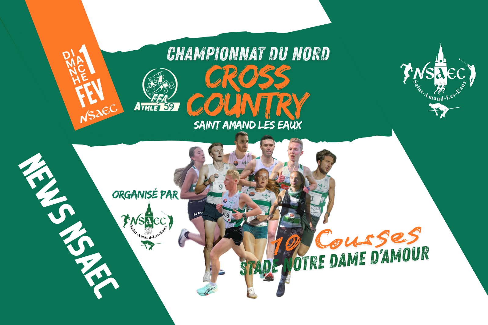 Championnat du Nord de cross EA/PO/BE/MI zone hainaut et CA/JU/ES/SE/MA